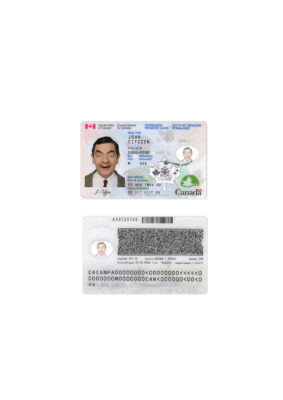 Canada Permanent residence card template in PSD format, fully editable (+ editable PSD photo look)