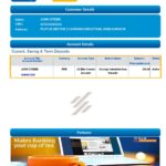 Pakistan JS bank e-statement, Word and PDF template, 3 pages
