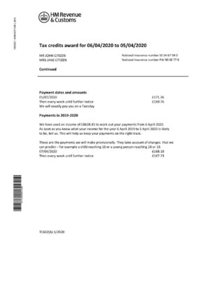 United Kingdom HM Revenue & Customs bank statement easy to fill template in Word and PDF format