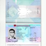 Authentic Albania PSD Passport Template