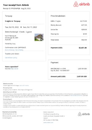 Editable Australia Hotel Booking Form Template | Fillable PDF