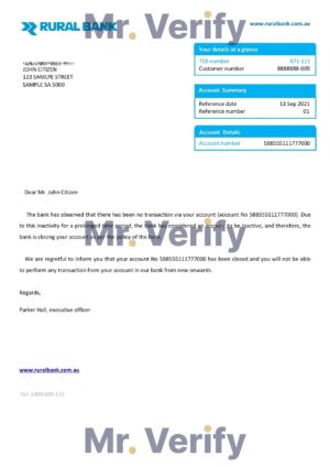 Download Australia Rural Bank Reference Letter Templates | Editable Word