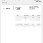 green leaves universal multipurpose utility bill template in Word and PDF format