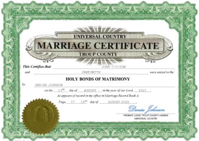 lush design universal Marriage Certificate | Editable PDF Templates